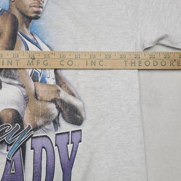 RARE Vintage Tracy McGrady Orlando Magic RAP TEE Style T-Mac T Shirt Size Large - Picture 6 of 12